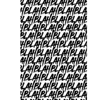 Blah text pattern Teen blind - TenStickers