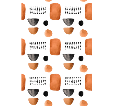 Minimalist geometric shapes office roller blind - TenStickers