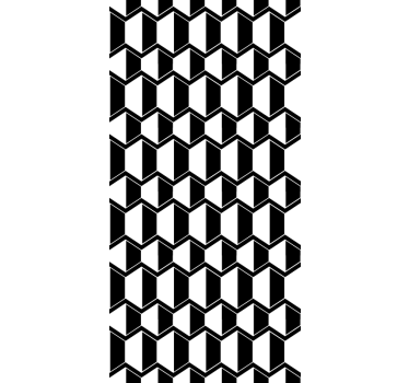 Geometric Monochrome Pattern modern roller blind - TenStickers