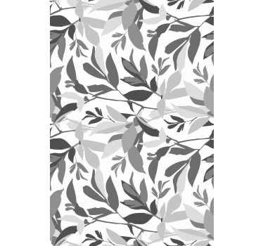 "New nostalgia" twigs with leaves Tree roller blind - TenStickers