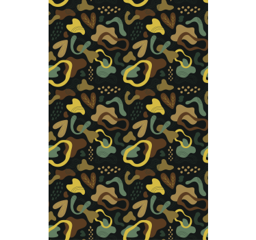 Abstract Leaf Shapes texture and pattern roller blind - TenStickers