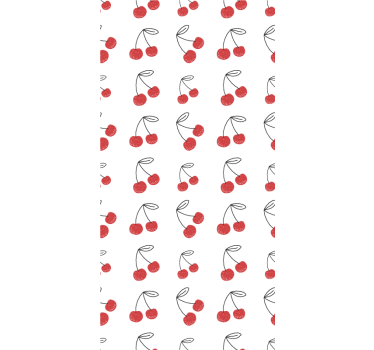 Fruit and vegetable roller blind cherry pattern - TenStickers