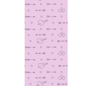 Hearts and arrows romantic roller blind - TenStickers