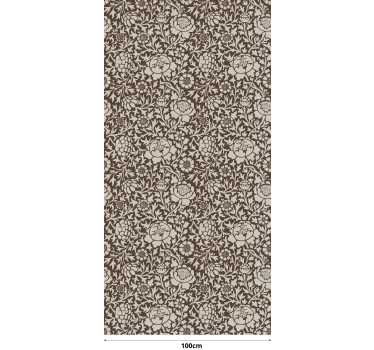 Vintage floral print flower roller blind - TenStickers