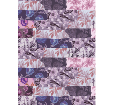Floral collage Flower blind - TenStickers