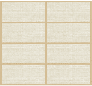 Japanese panel structure design window cover - TenStickers