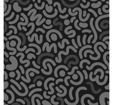 Black Line Pattern Living Room Blind - TenStickers