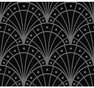 Elegant black art deco Living room blind - TenStickers