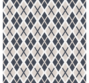 Rhombuses pattern nordic roller blind - TenStickers