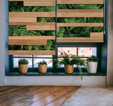 Lush Greenery Overlay tree roller blind - TenStickers