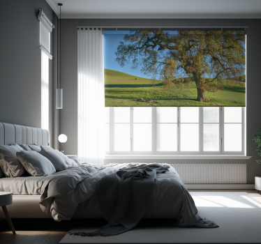 3D nature tree design  Living room roller blind - TenStickers
