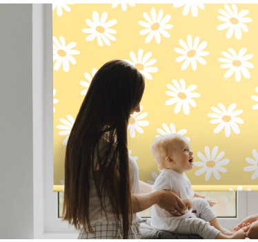 Daisy flowers for babies Modern roller blind - TenStickers