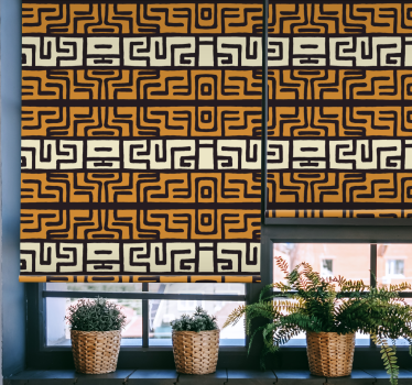 African style abstract pattern Blind art - TenStickers