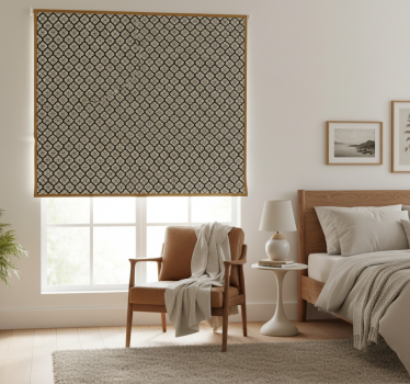 Bedroom roller blind with floor design - TenStickers