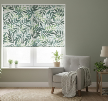 Bedroom roller blind with natural aesthetic - TenStickers