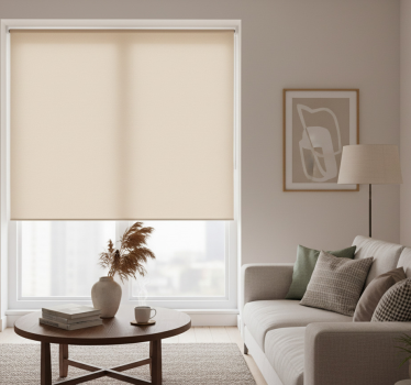Beige roller blind beige roller blind - TenStickers