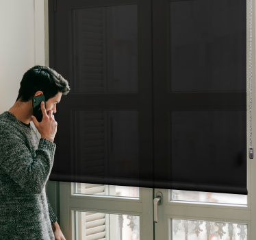 Black Modern roller blinds - TenStickers
