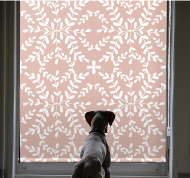 Botanical Leaf Theme flowers and plants roller blind - TenStickers