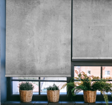 Cement worn design "Industrial Style" Living room roller blind - TenStickers