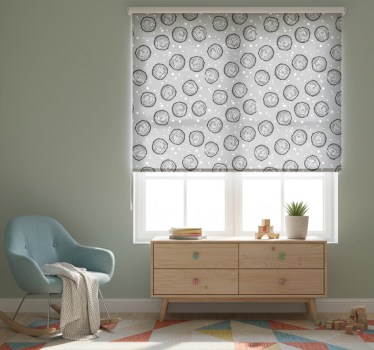 Children room roller blind nordic style alpine design - TenStickers