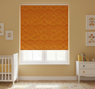 Children room roller blind with japanese fans design - TenStickers