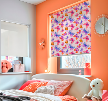colorful watercolor Butterflies blind - TenStickers