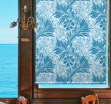 Complex Botanical Motif flower roller blind - TenStickers