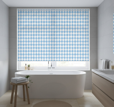 Custom traditional blue roller blind - TenStickers