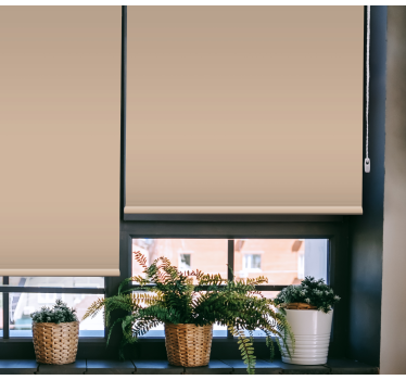Cute beige colour Living room roller blind - TenStickers