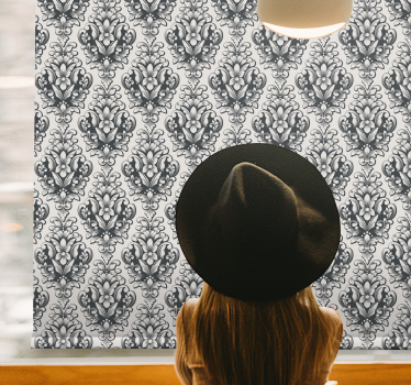 Damask Classic roller blind - TenStickers