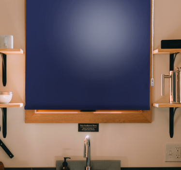 Deep Navy Shade opaque roller blind - TenStickers