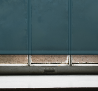Deep Teal Canvas opaque roller blind - TenStickers