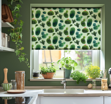 Desert pattern cactus roller blind - TenStickers