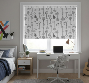 Different keys teenage bedroom roller blind - TenStickers