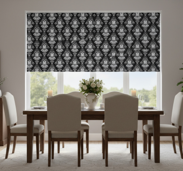 Dining room roller blind in french provincial pattern - TenStickers