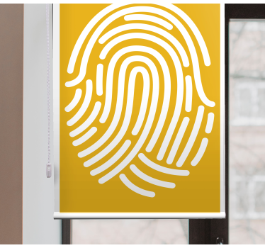 Fingerprint Pattern geek roller blind - TenStickers