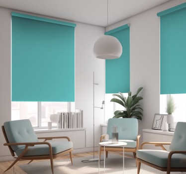 Flat color Turquoise blind - TenStickers