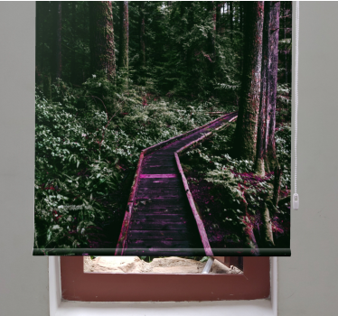 Forest Pathway tree roller blind - TenStickers