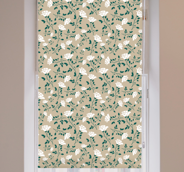 Gentle Botanical Motifs flowers and plants roller blind - TenStickers