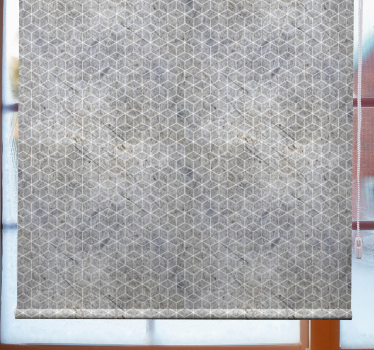 Geometric cement industrial decor Rustic roller blind - TenStickers