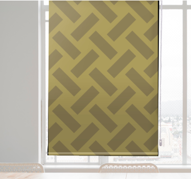 Geometric blocks green roller blind - TenStickers