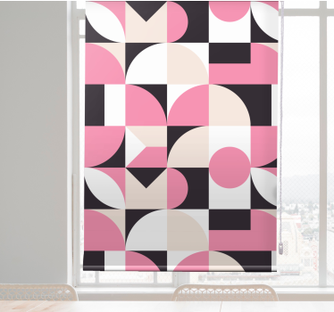 Geometric Shape Configuration modern roller blind - TenStickers
