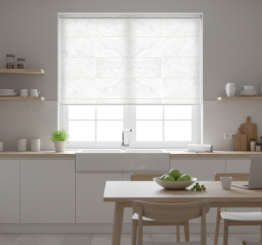 Gray tones gold marble kitchen roller blind - TenStickers