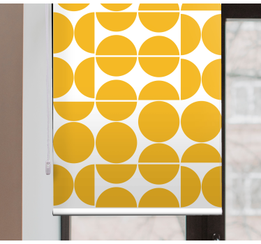 Half circles geometric art Blind art - TenStickers