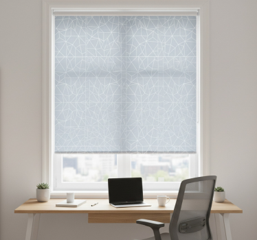 Home office roller blind modern line designs - TenStickers
