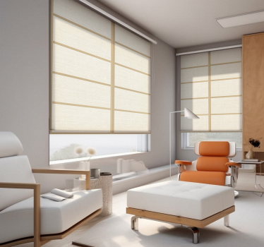 Japanese panel structure design window cover - TenStickers