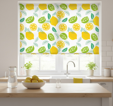 Kitchen roller blind citrus design - TenStickers
