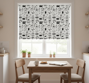 Kitchen roller blind coffee break - TenStickers