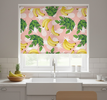 Kitchen roller blind tropical fruit foliage - TenStickers