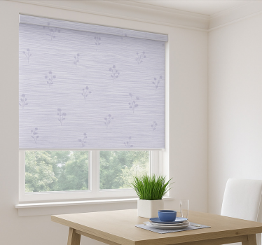 Light lavender design dining room roller blind - TenStickers
